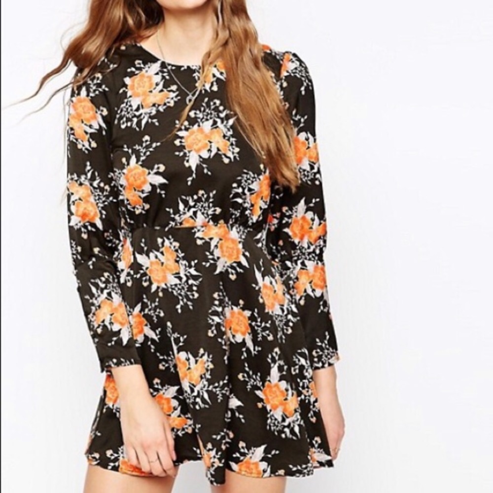 Free People Size 0 Parker Floral Long Sleeve Dress